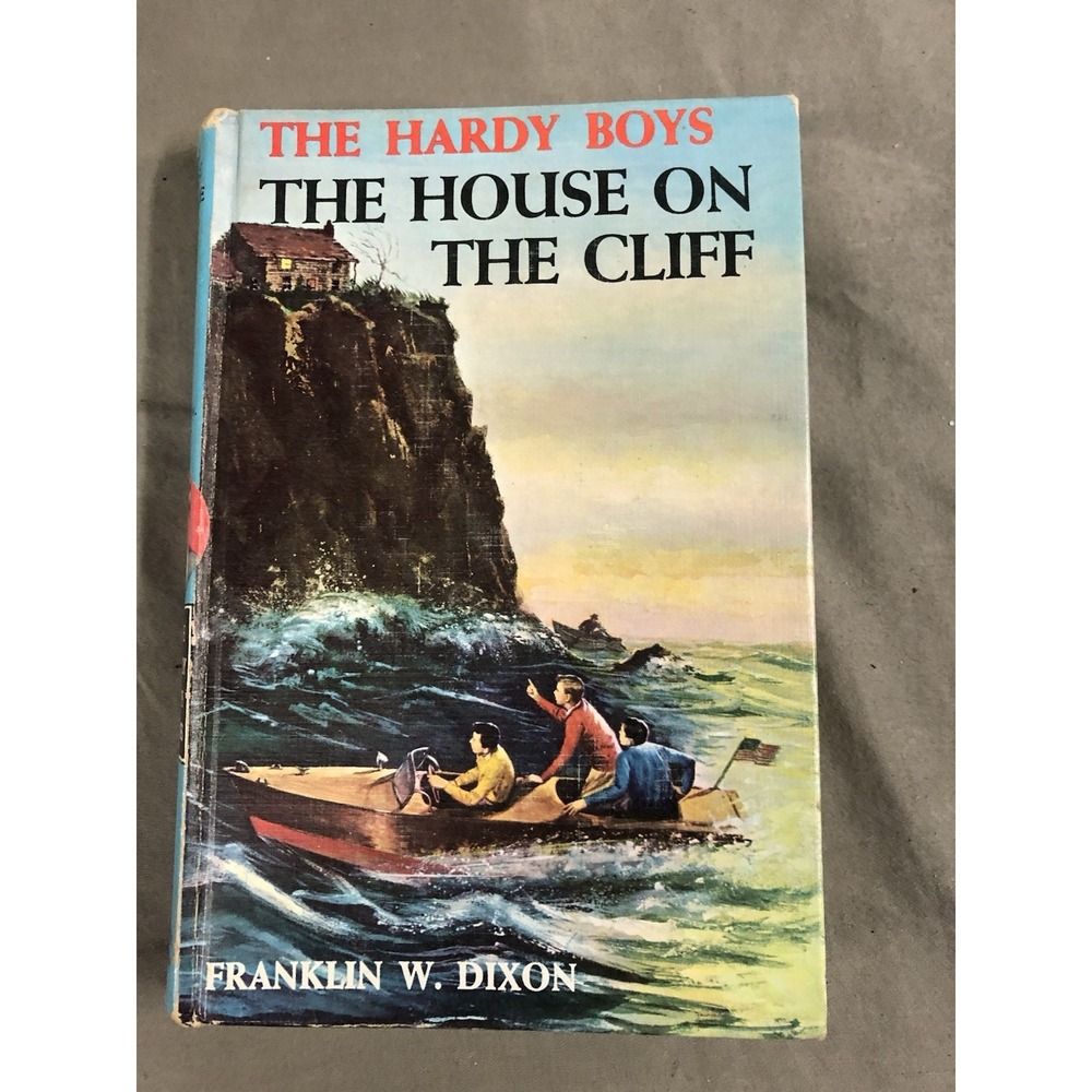 Vintage The House On The Cliff The Hardy Boys #2‎ Pictorial Cover Hardback